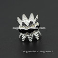 crown jet stone copper ring spacer jewelry accessories